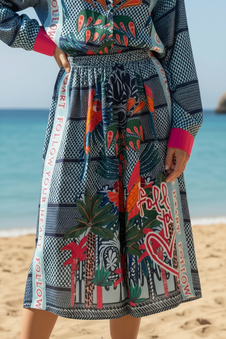 Skirt Blue Pali Flair