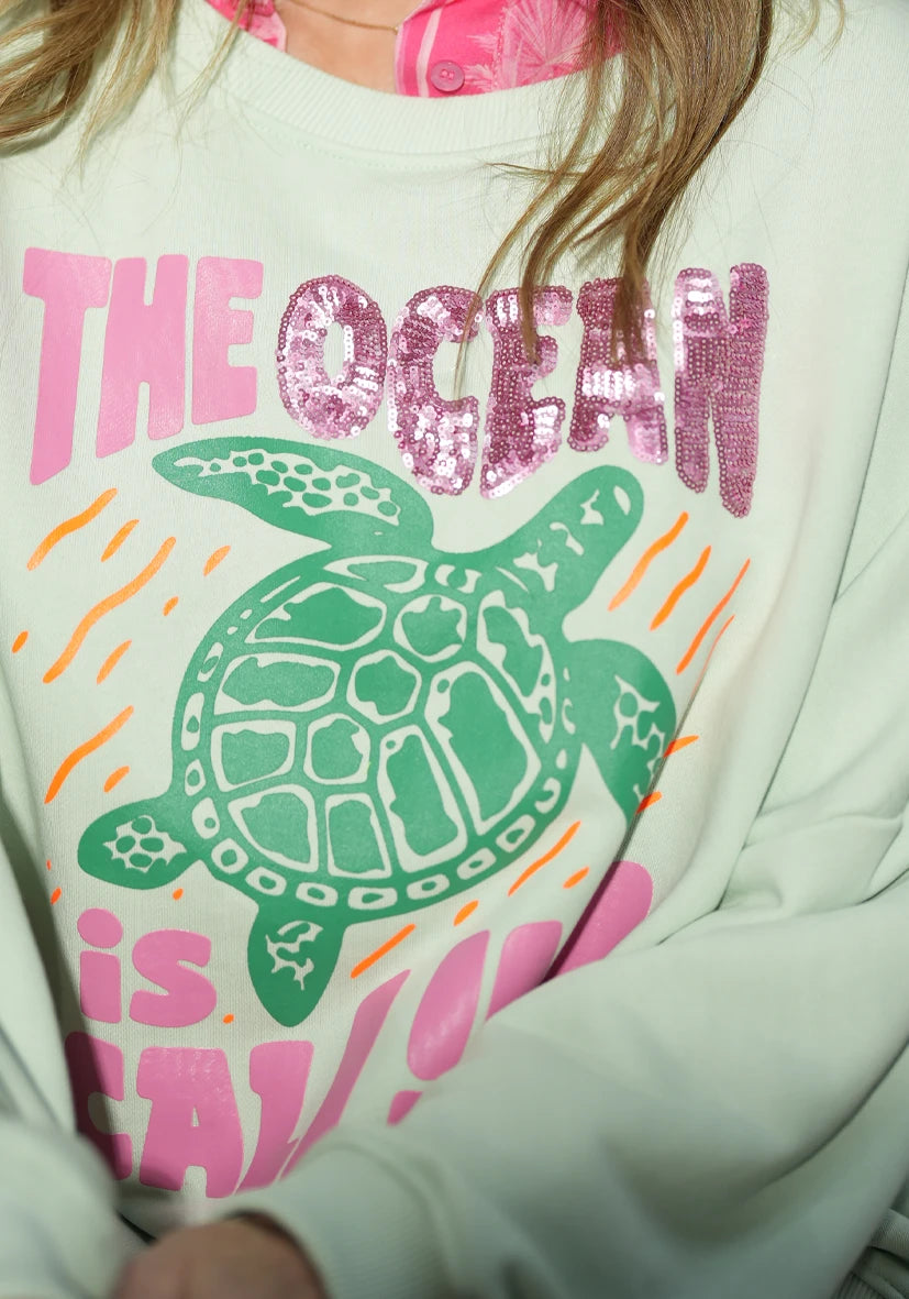 Roundneck Ocean is calling - mint