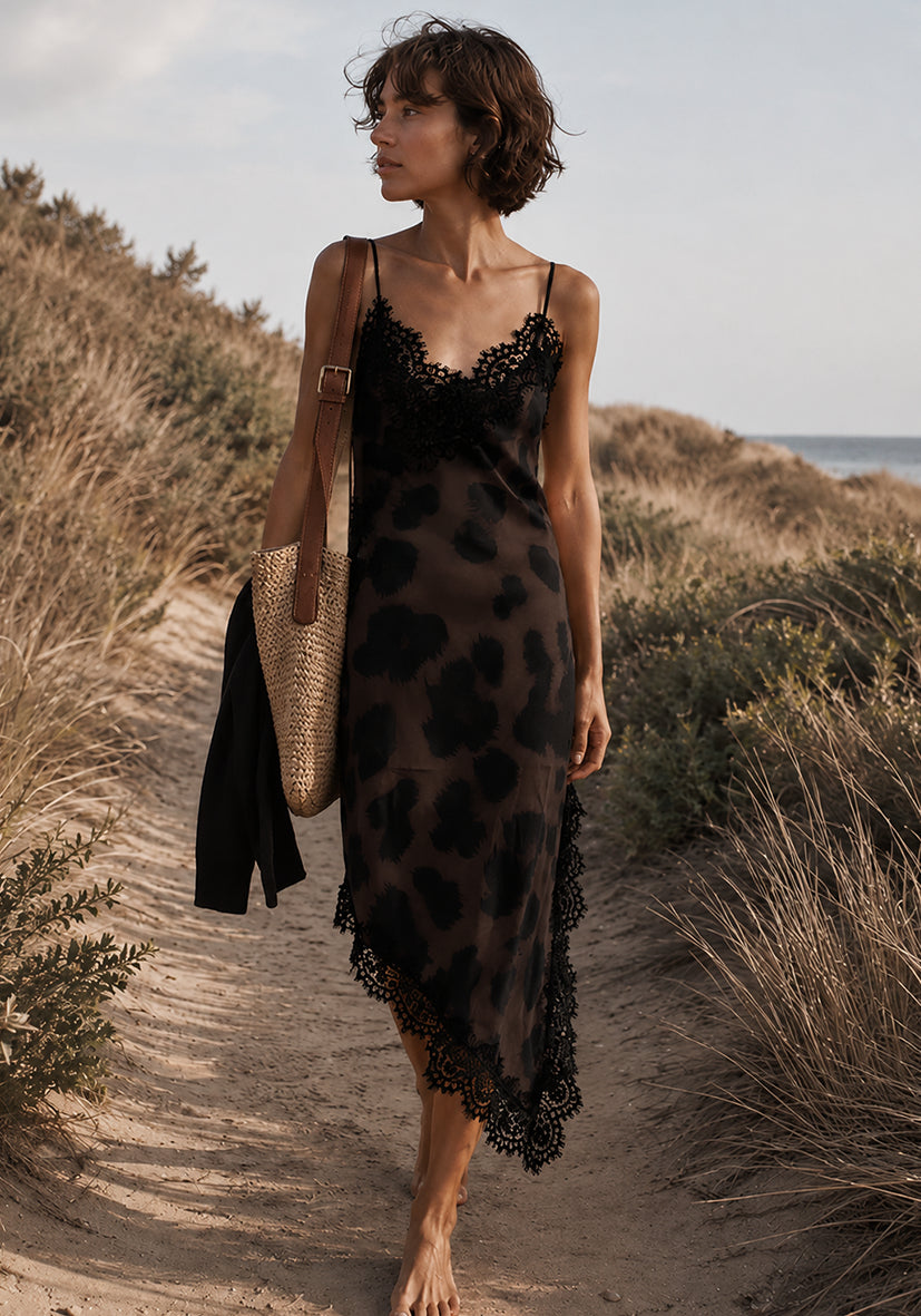 Lace Dress Amber Tiger