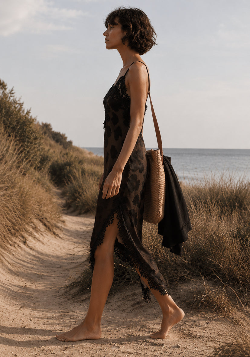 Lace Dress Amber Tiger