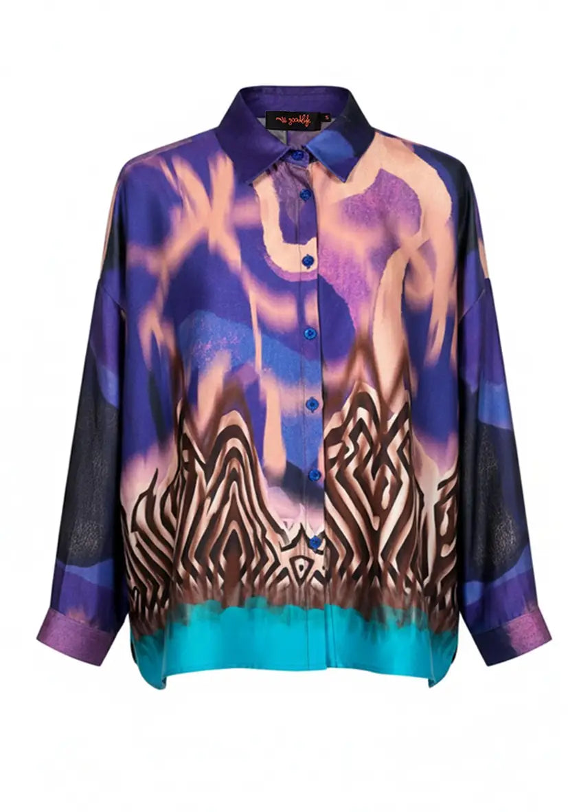 Blouse wide Azure Mirage