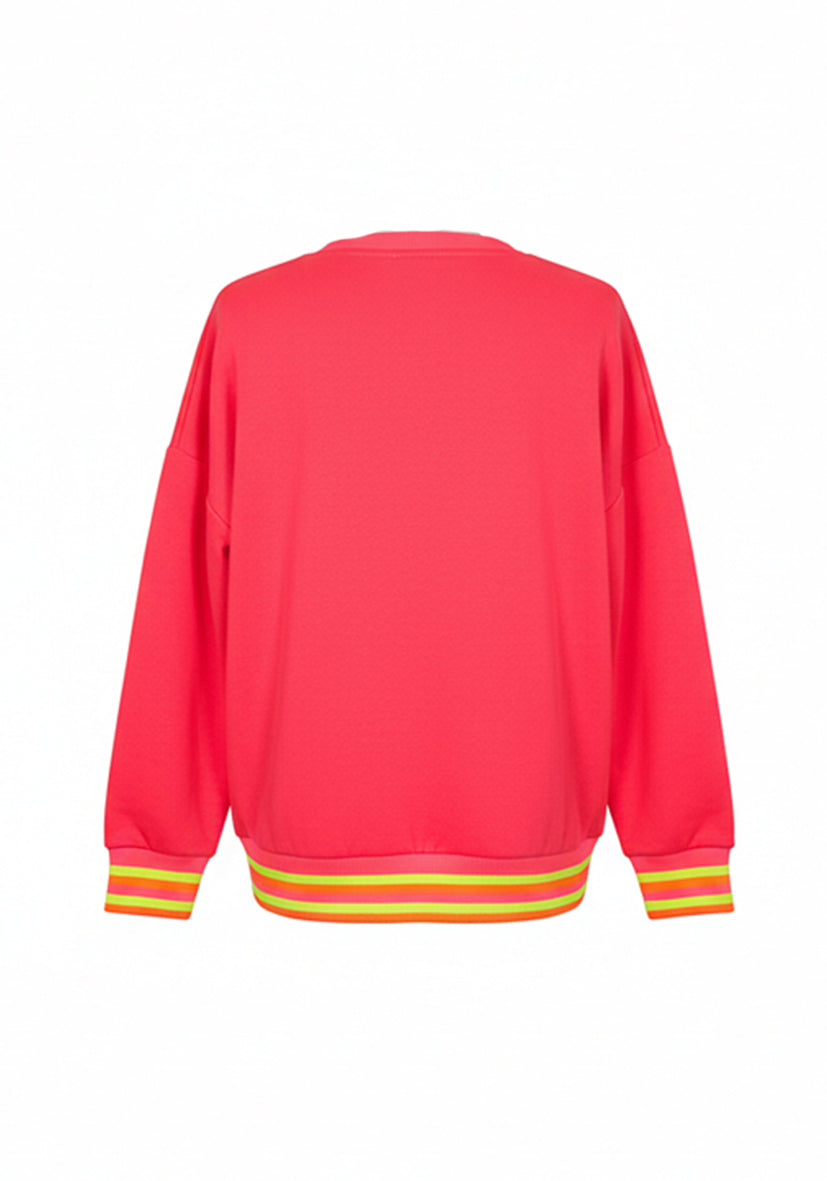 V-Neck Aloha - neon pink