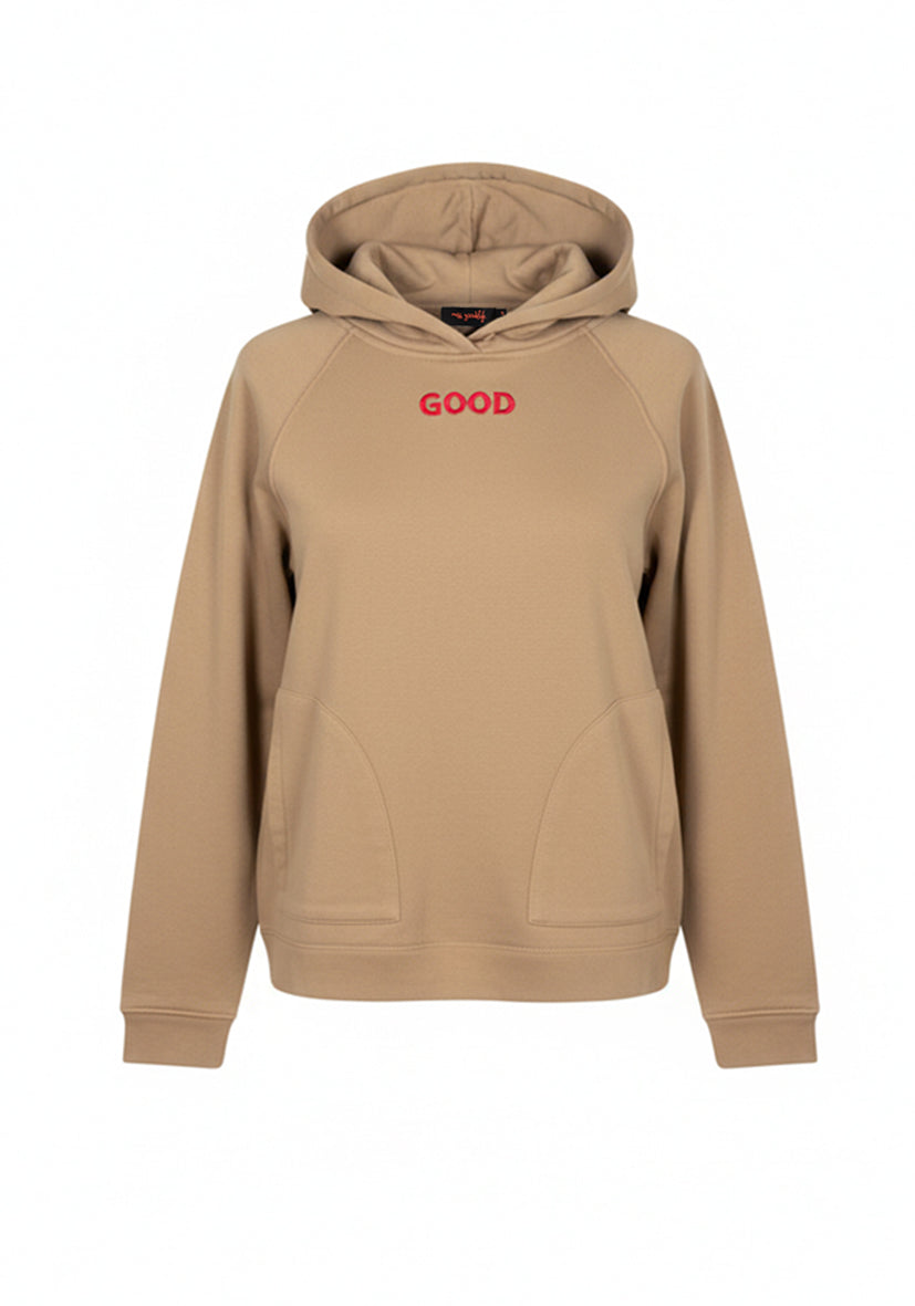 Hoodie Good Life - sand