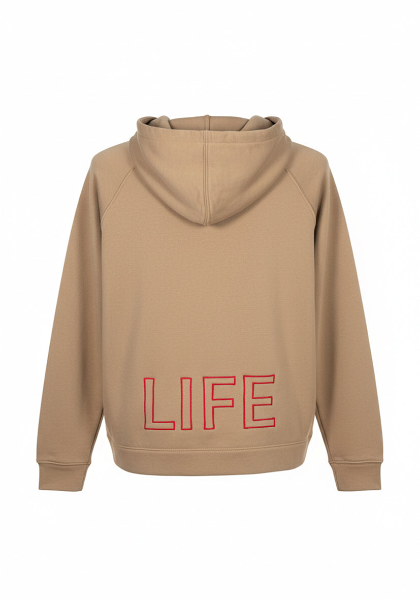 Hoodie Good Life - sand