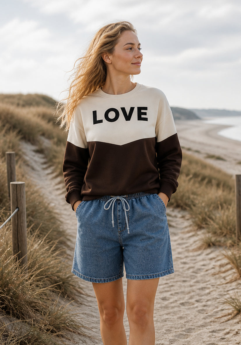 Roundneck Love - braun