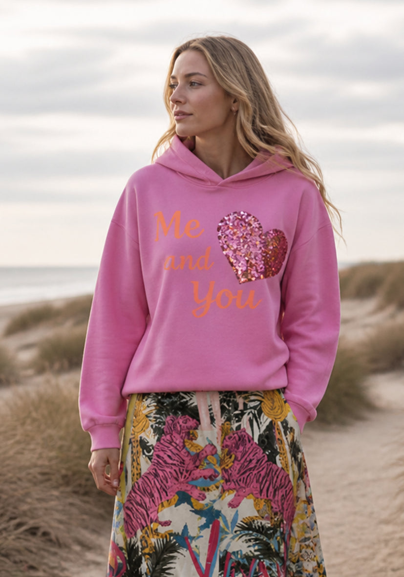 Hoodie Me and You - pink