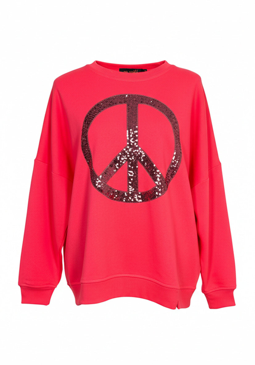 Roundneck Big Peace - pink