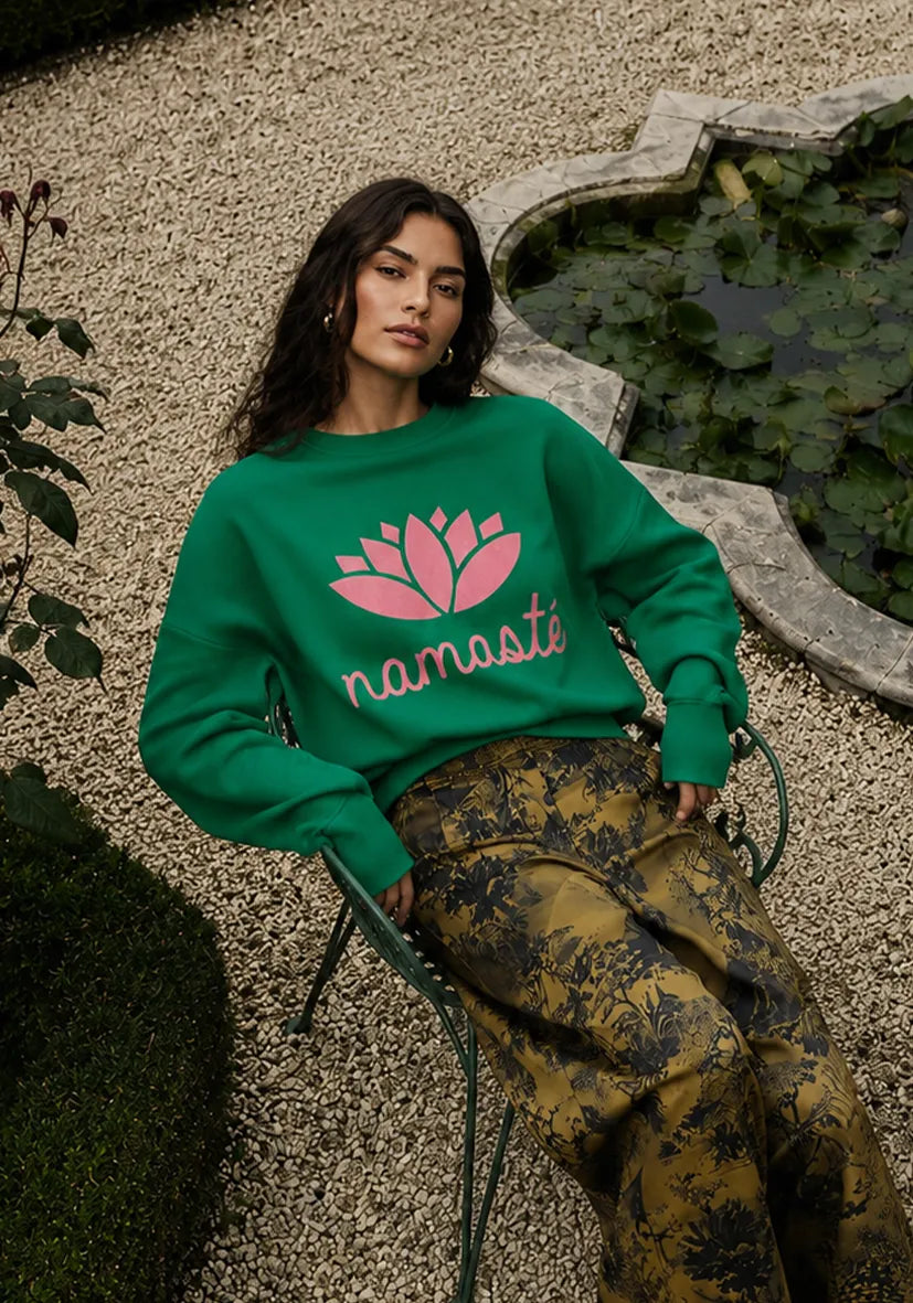 Roundneck Namasté - green