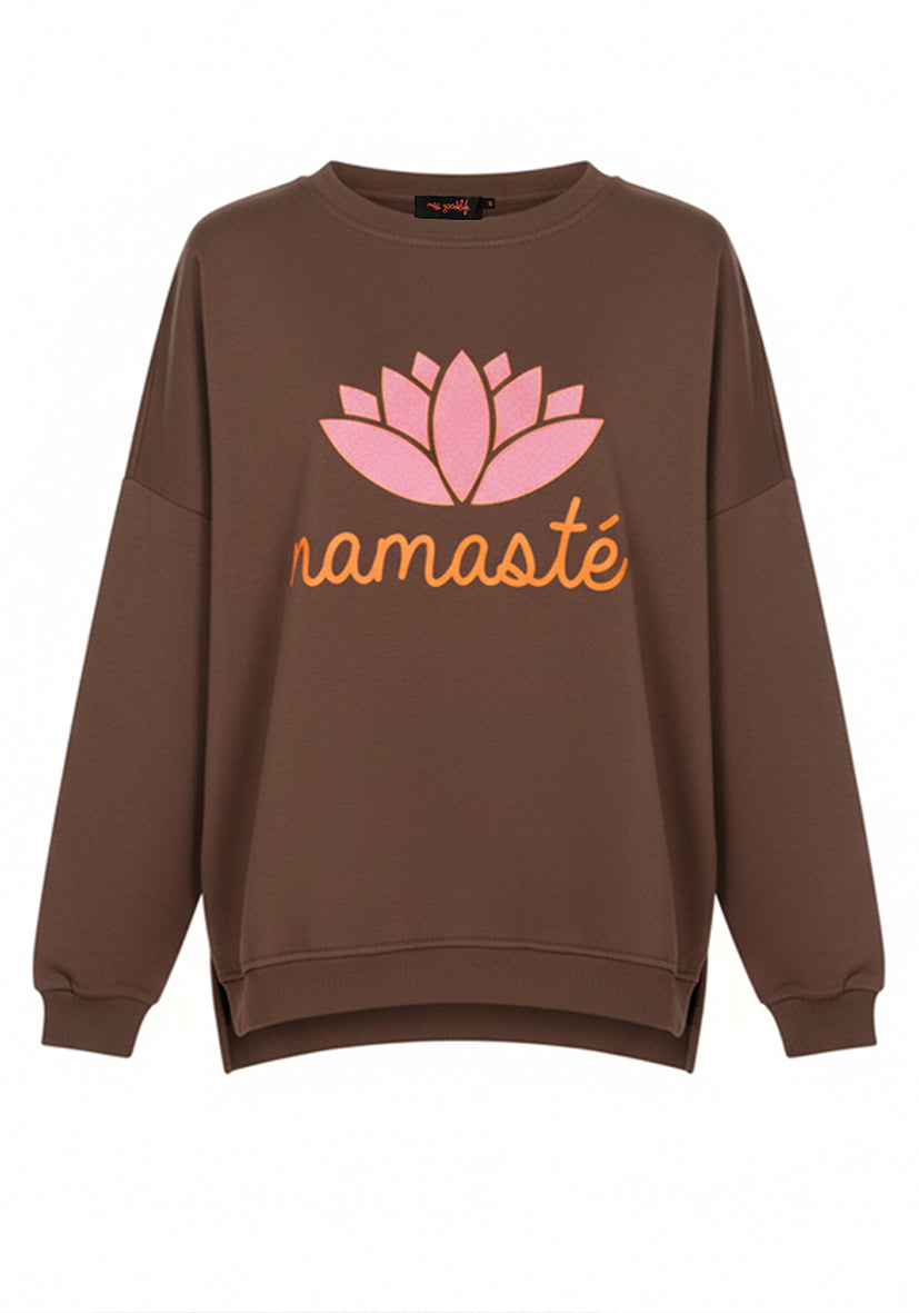 Roundneck Namasté - braun
