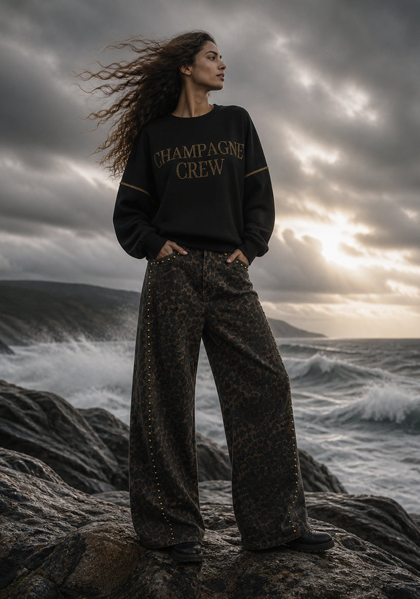 Roundneck Champagne Crew - schwarz