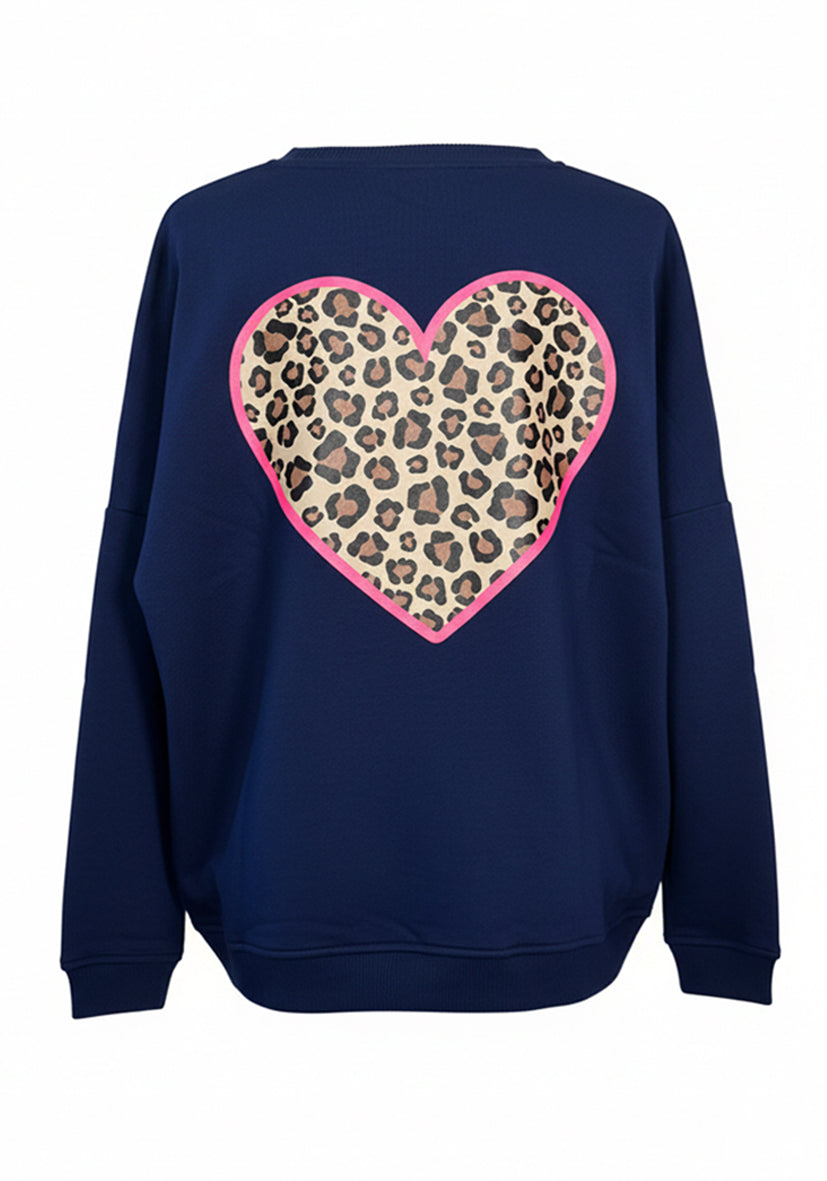 Roundneck XO Leo Hearts