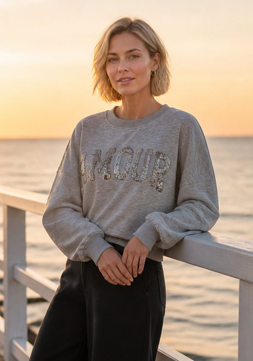 Roundneck Amour - grey