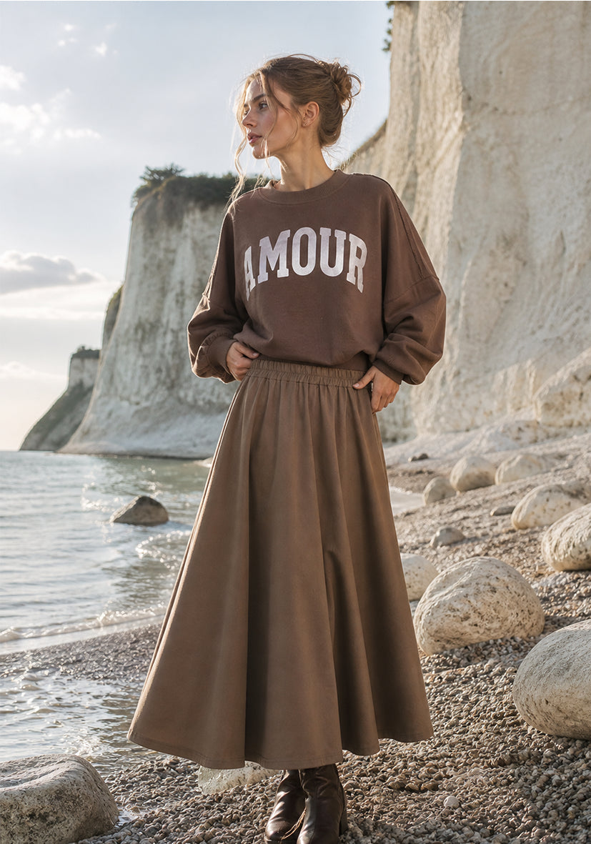 Roundneck Amour - chocolate
