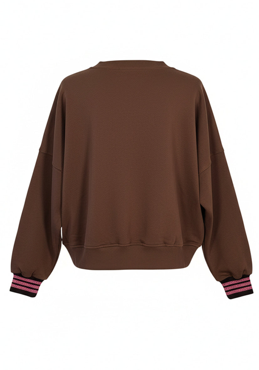 Roundneck MG Glitter - braun