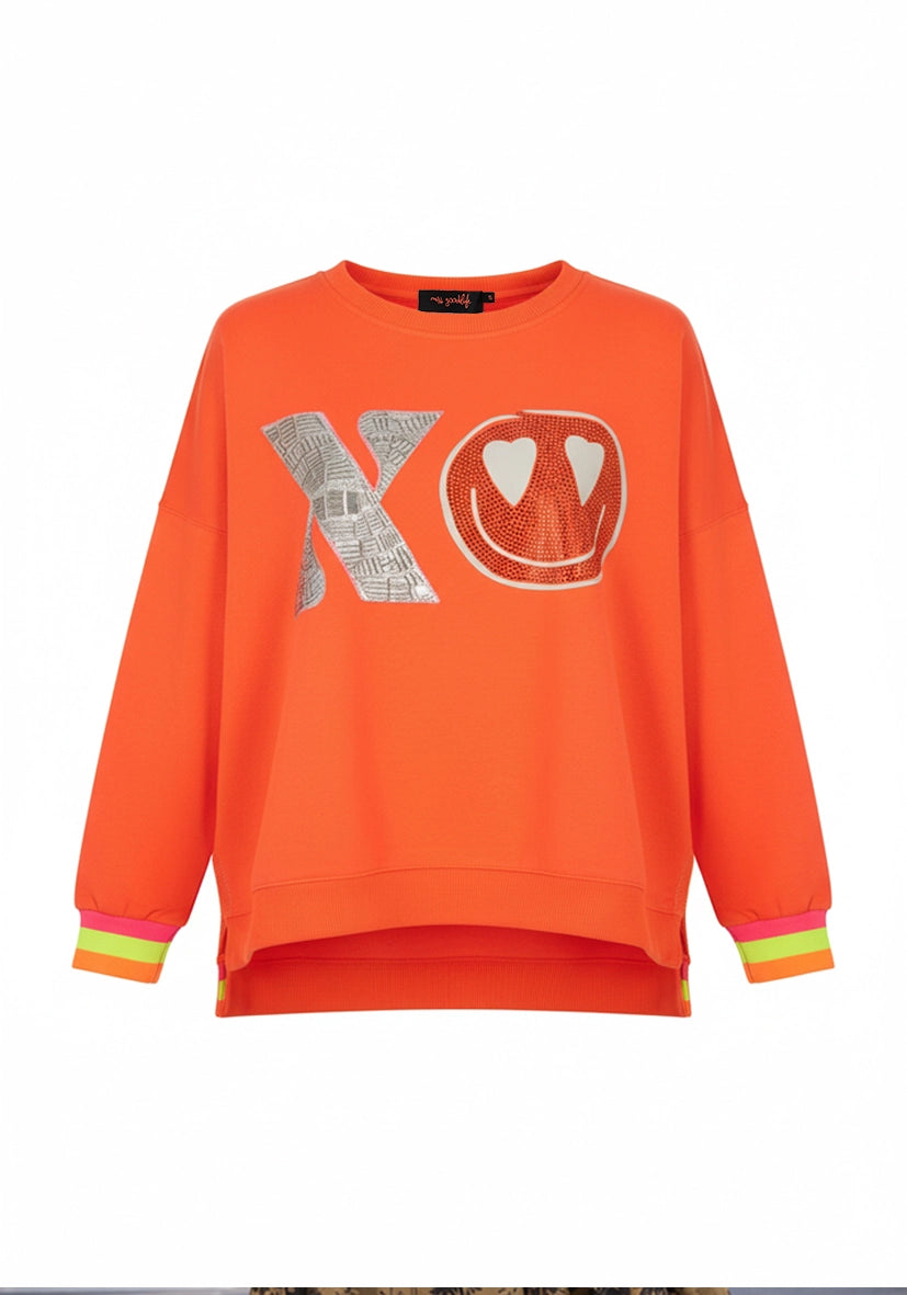 Roundneck XO Leo Hearts - crocus