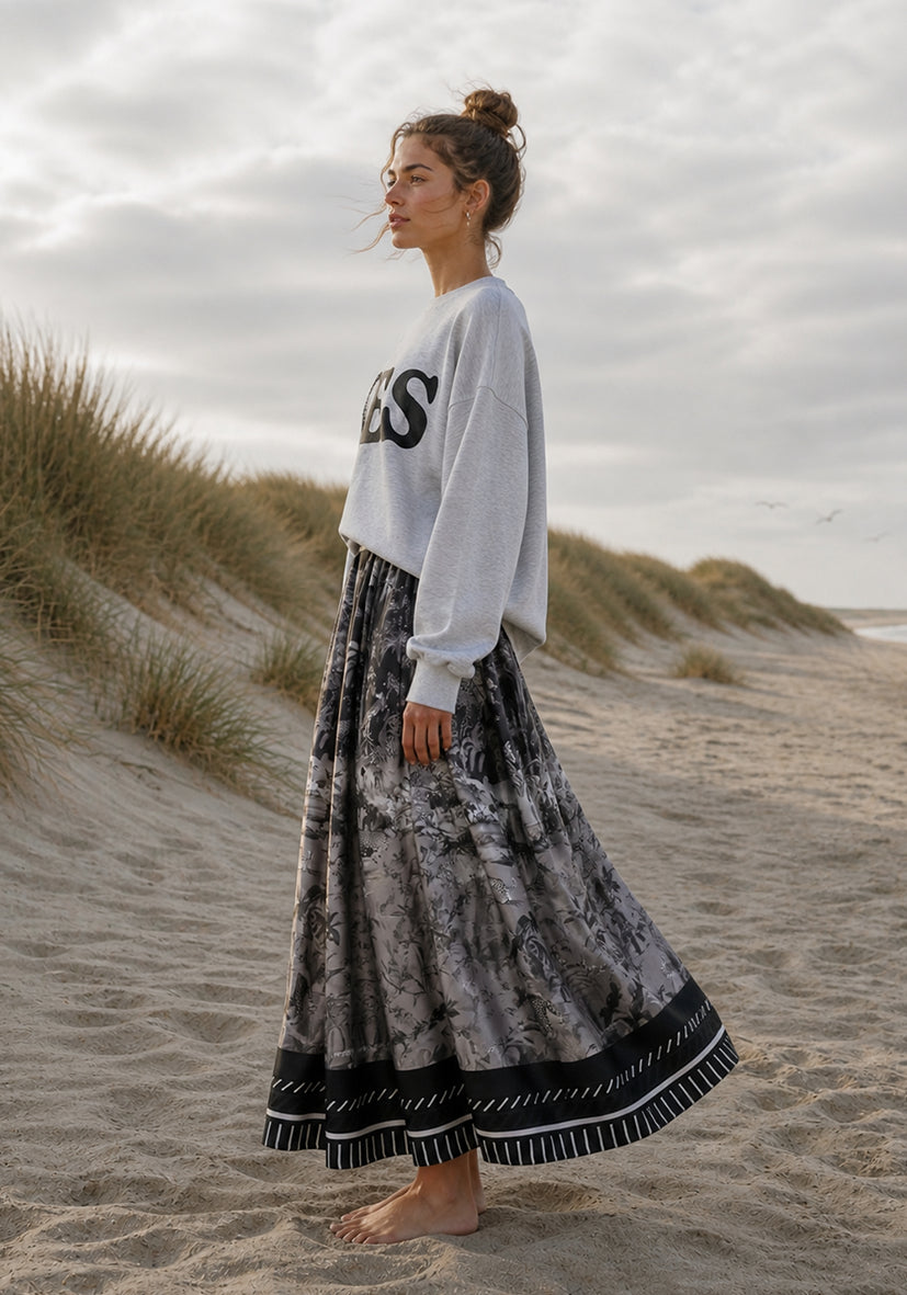 Roundneck Wide YES - grau