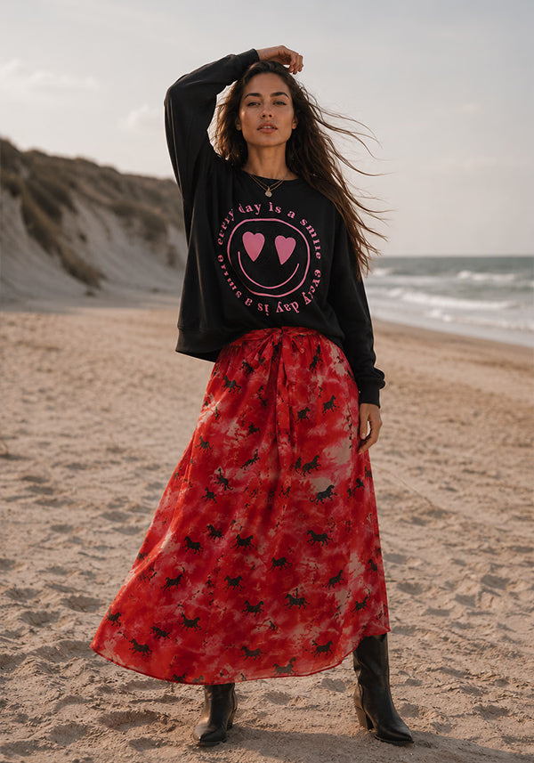 Roundneck Everday is a smile - black