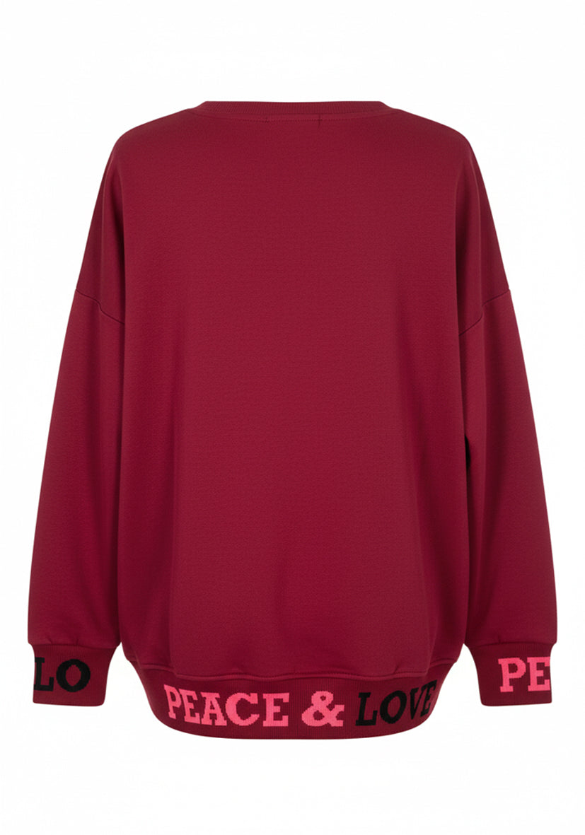 V-Neck Pilates - bordeaux