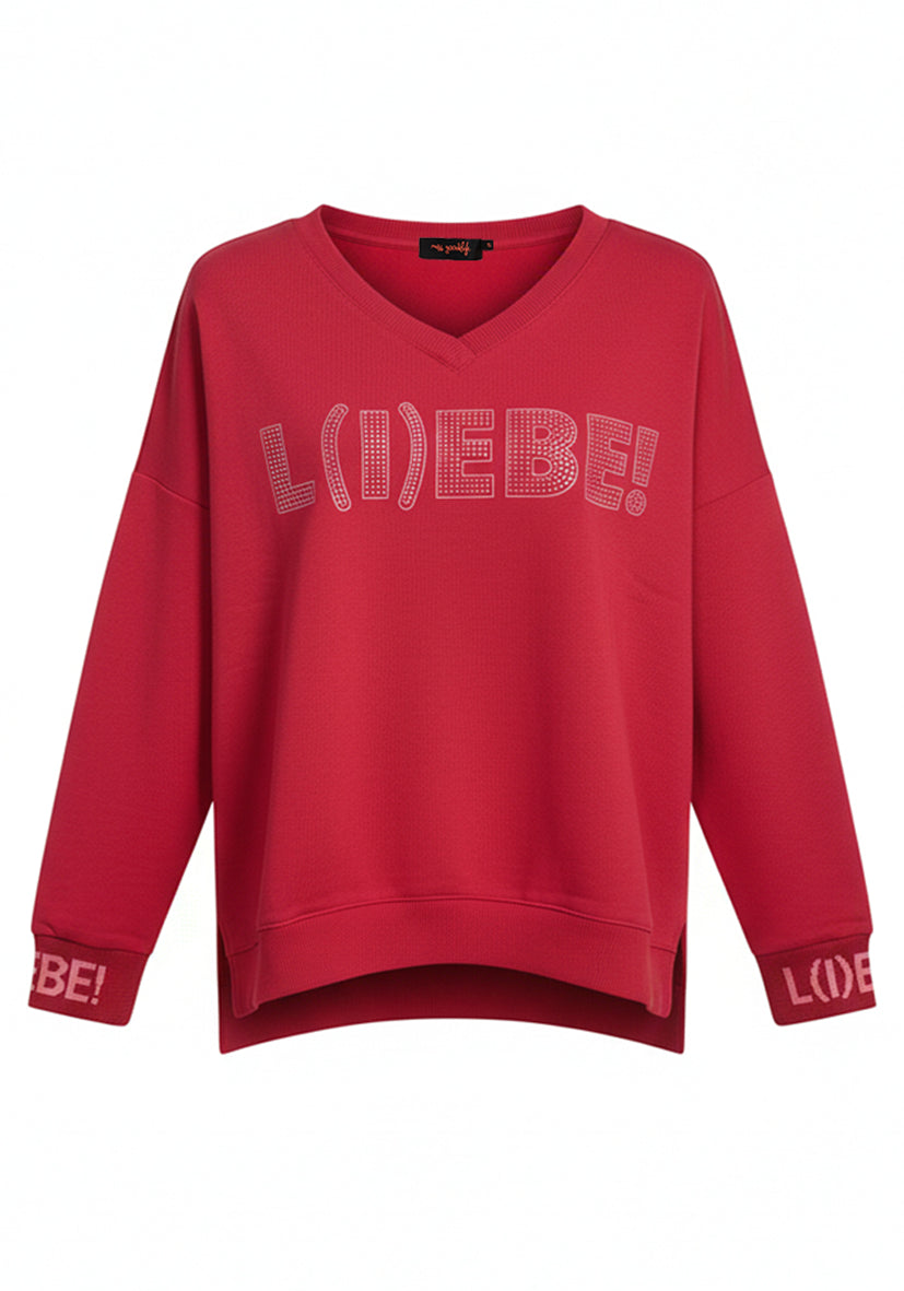 V-Neck L(I)EBE - bordeaux