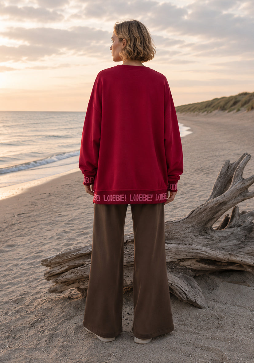V-Neck L(I)EBE - bordeaux