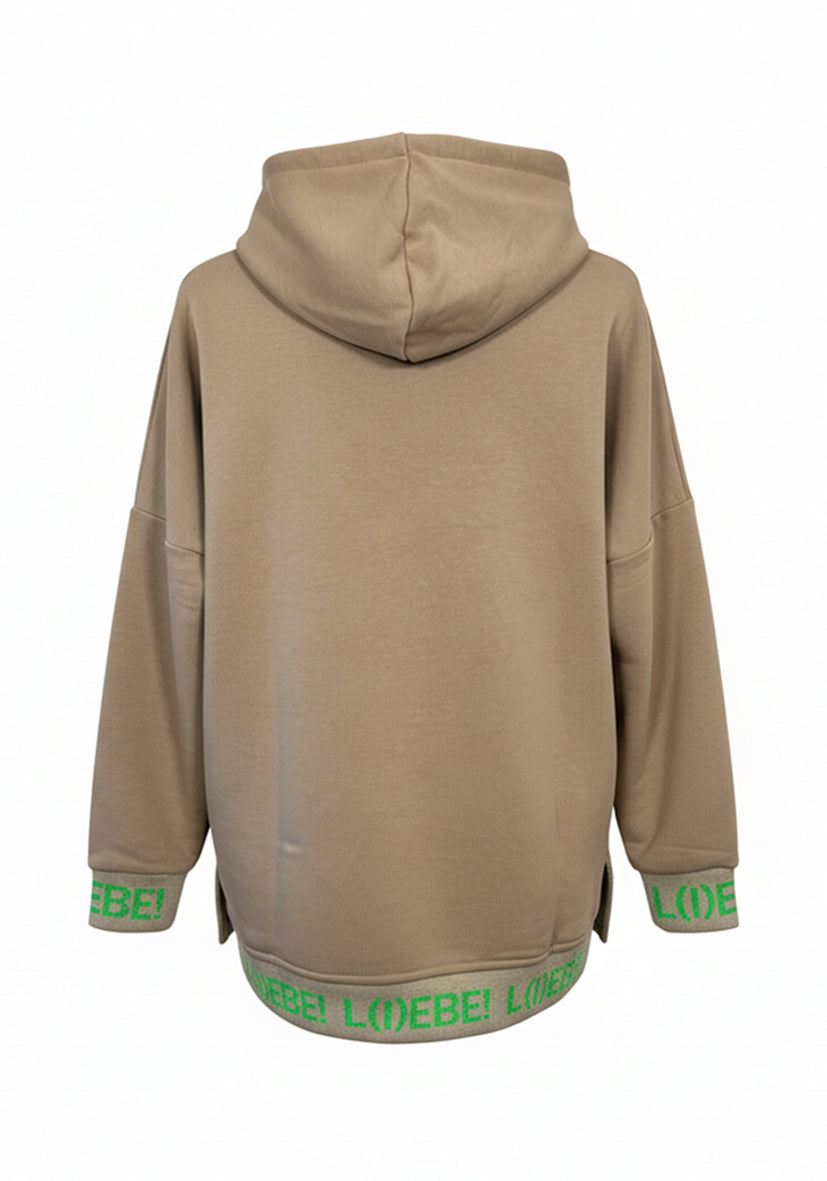 Hoodie L(I)EBE - sand