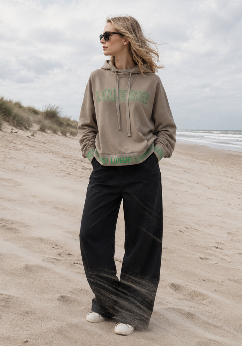 Hoodie L(I)EBE - sand
