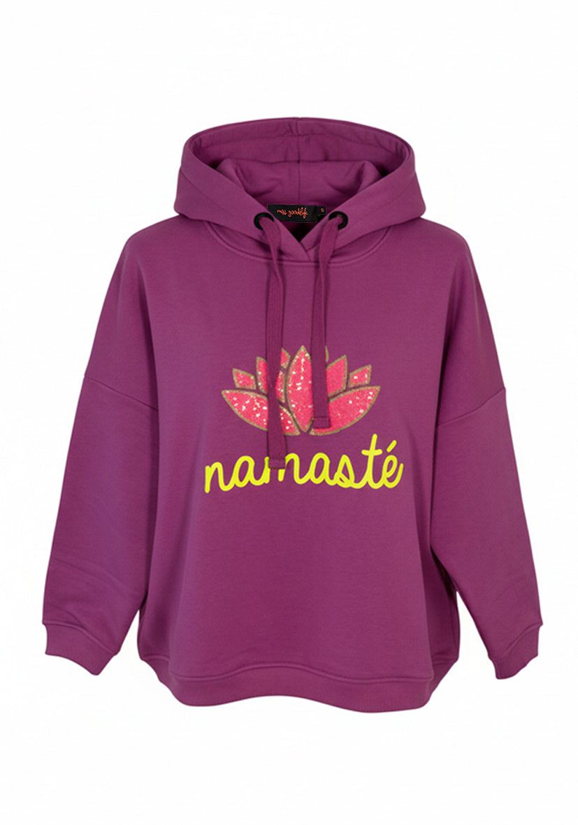 Sudadera con capucha Me and You - crema