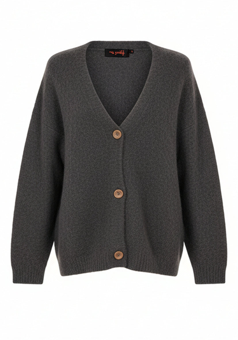 Cardigan V-Neck - silvergrey