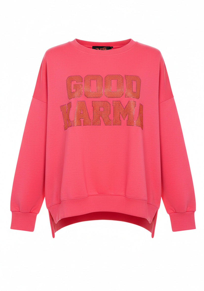 Roundneck Good Karma - neonpink