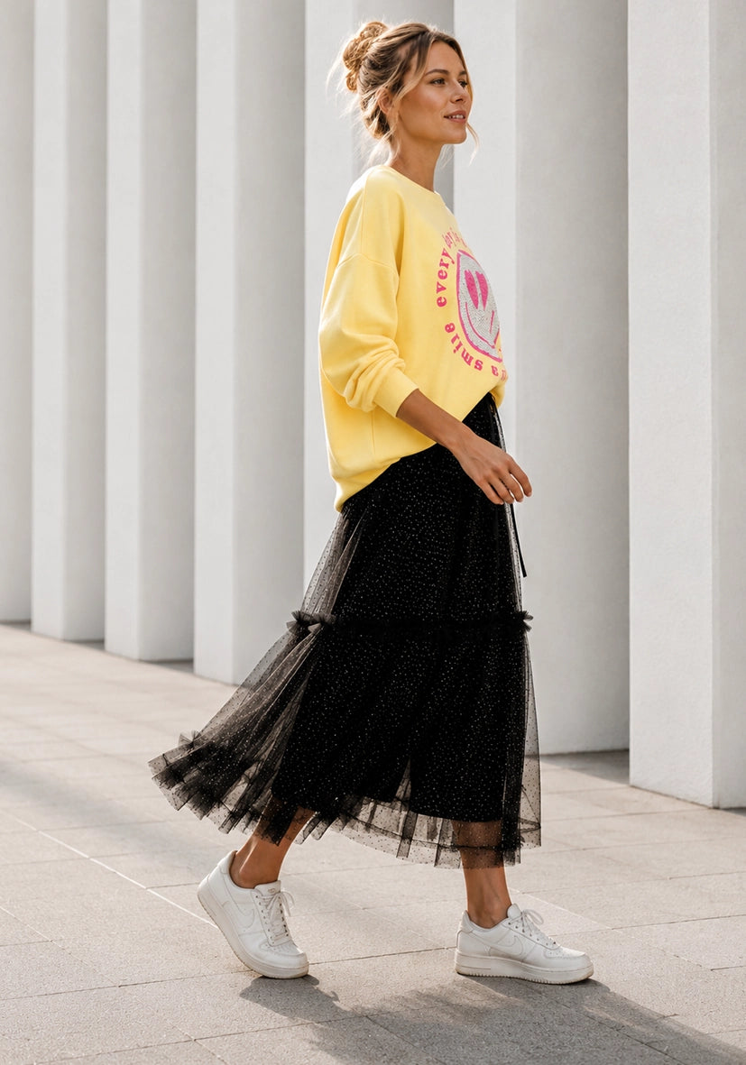 Roundneck Everday is a smile - yellow