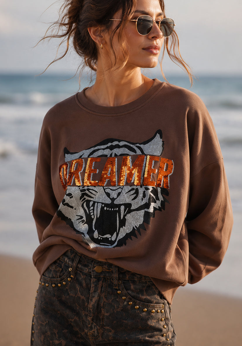Cuello redondo Dreamer - rosa intenso