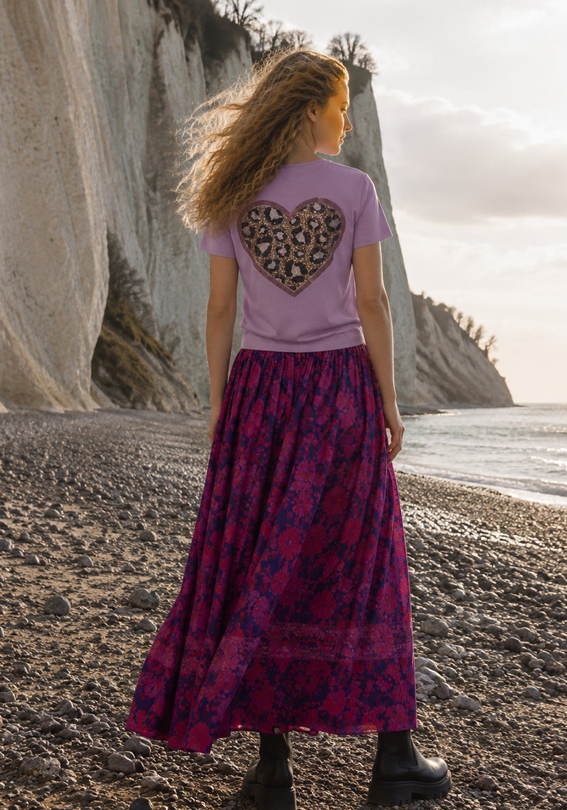 T-Shirt XO Leo Hearts - crocus
