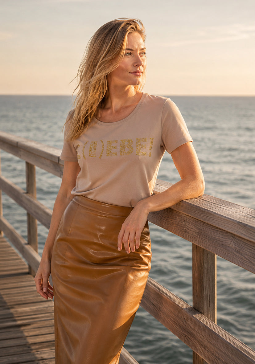 T-shirt L(OV)E - rose
