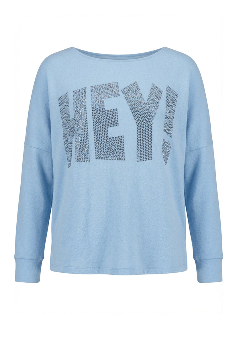 Soft Sweater HEY! - hellblau