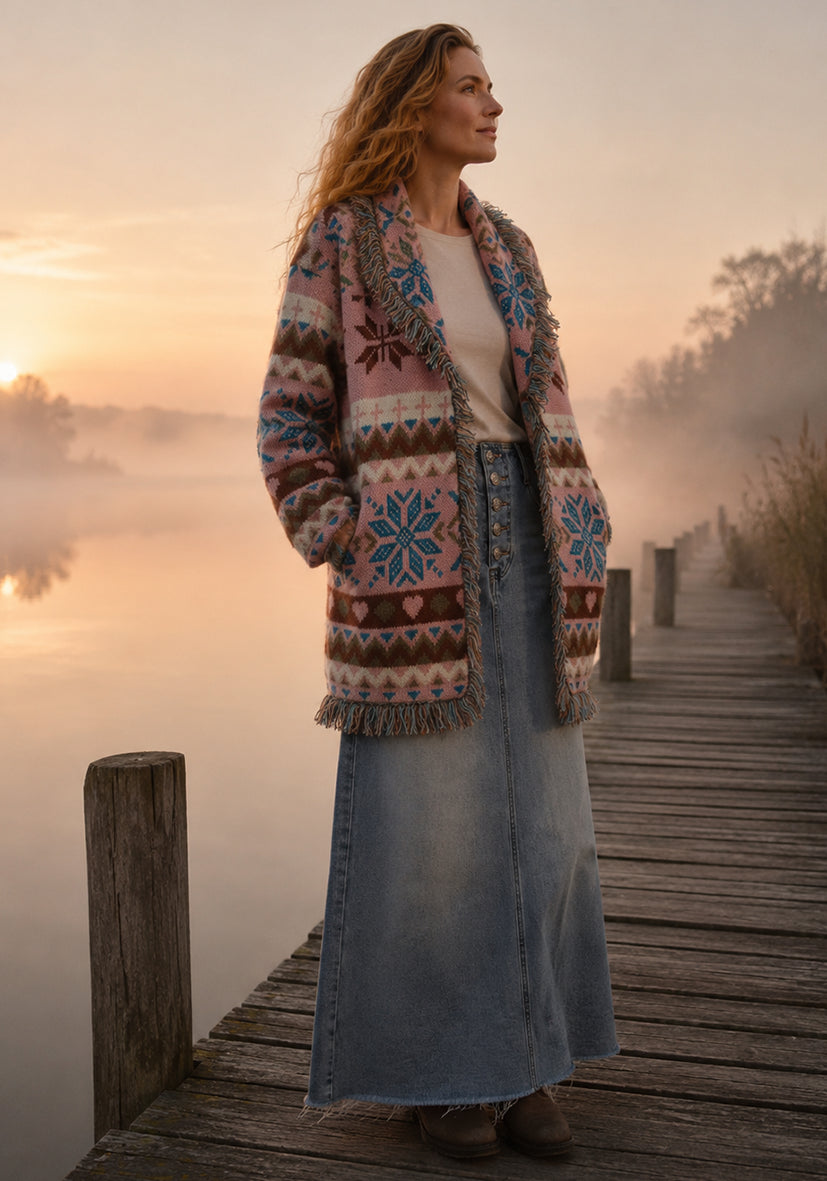 Cardigan Nordic Fringes