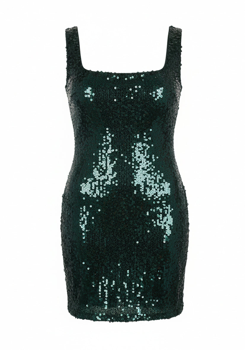 Dress Glamour Glow - Pinegreen