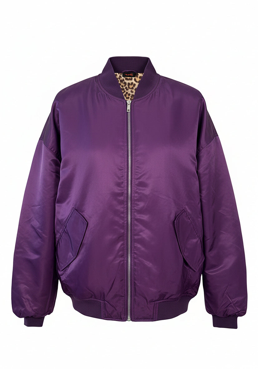 Bomberjacket uni - Pflaume
