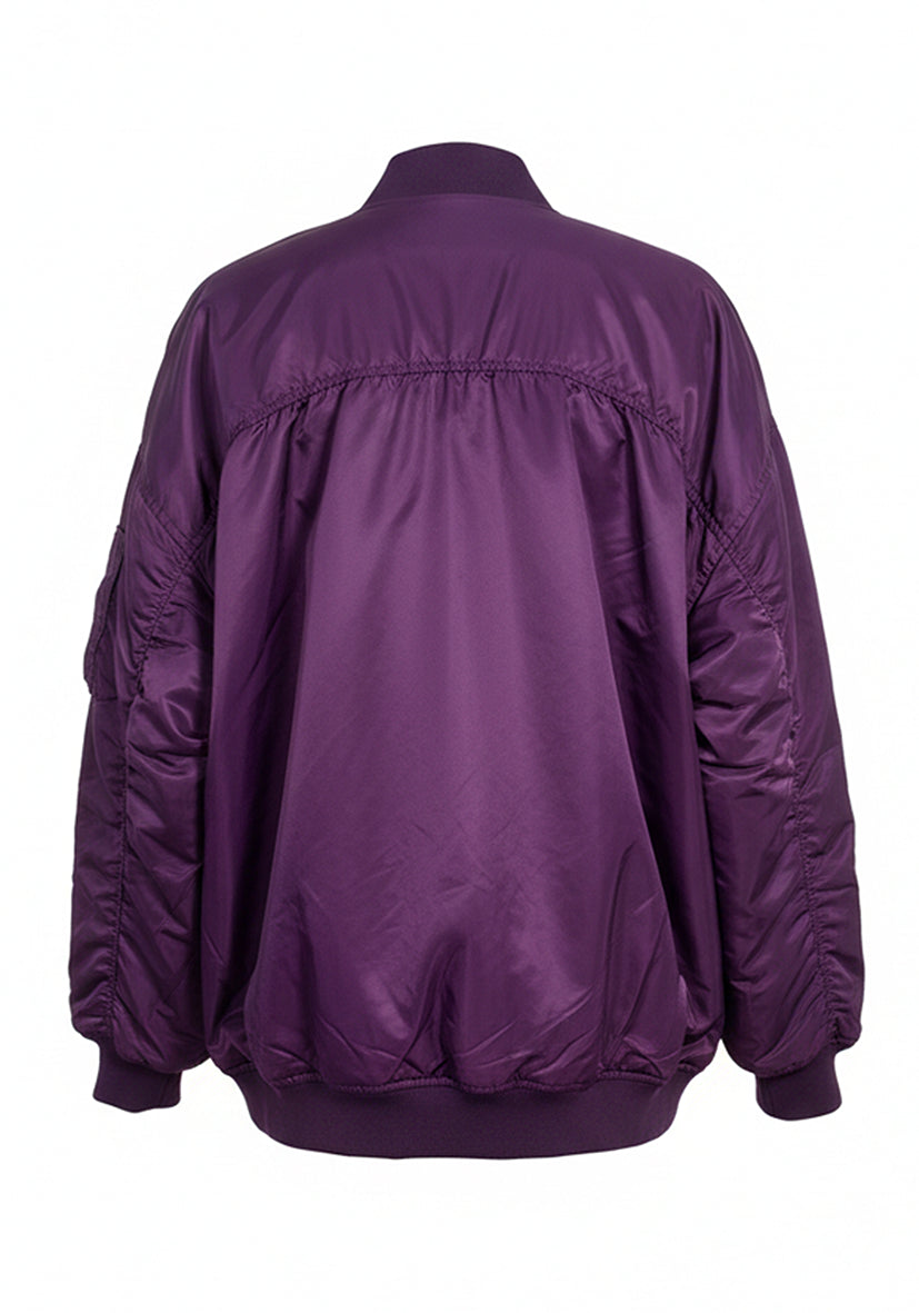 Bomberjacket uni - Pflaume