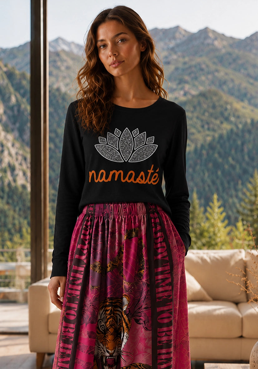Longsleeve Namaste Black Stone(Best Aug 26)