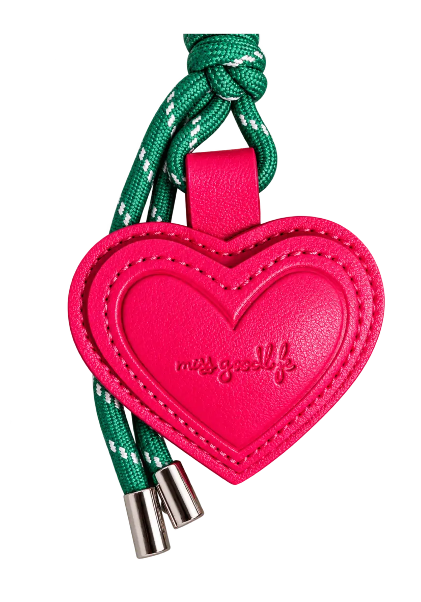 Leather Shopper Love - Green