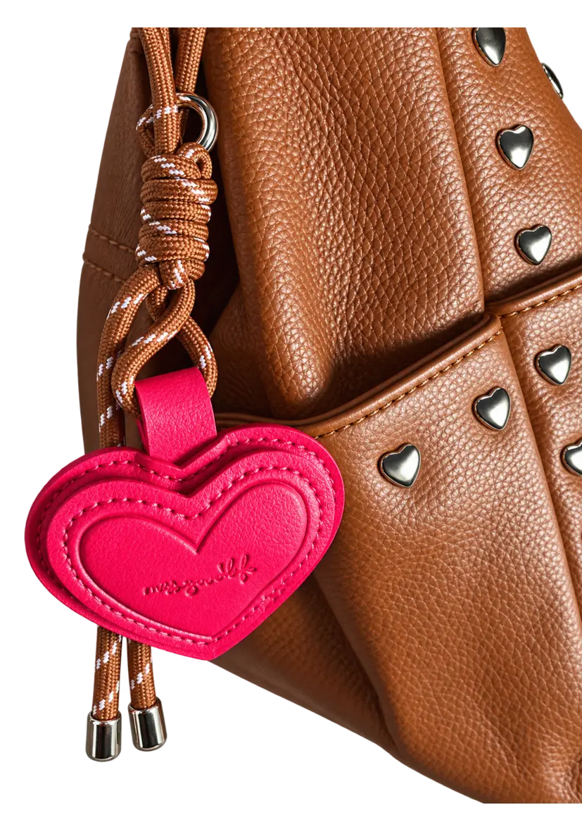 Braided Leather Bag Miss Goodlife - Braun