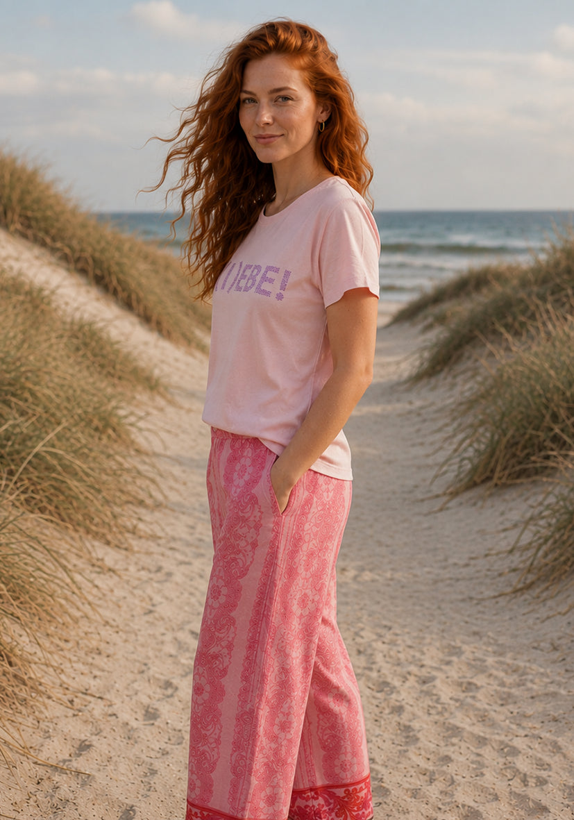 T-Shirt L(I)EBE - rosa