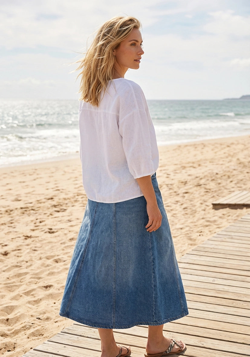 Jeans Flared Skirt