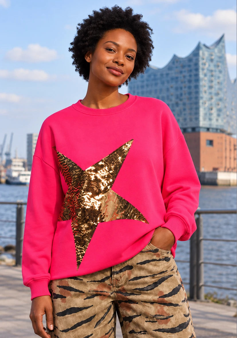 Roundneck sparkly star