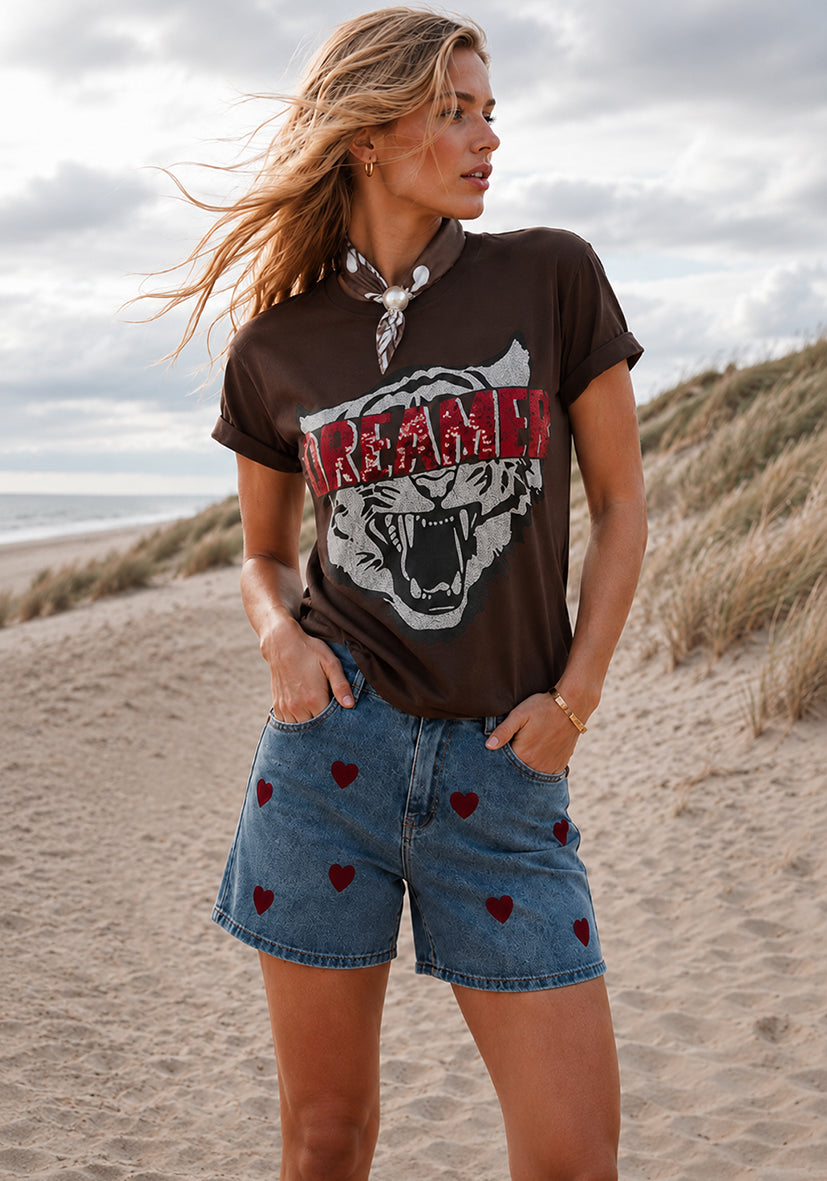 Shorts all-over hearts