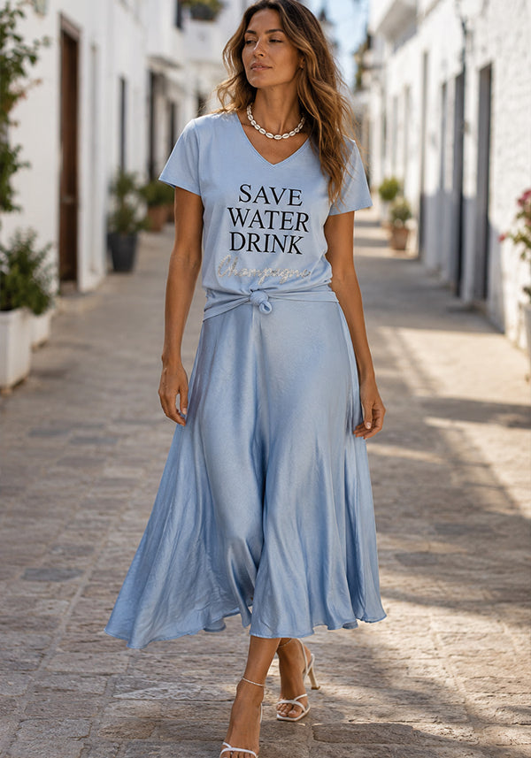 Skirt Silk Touch - lightblue