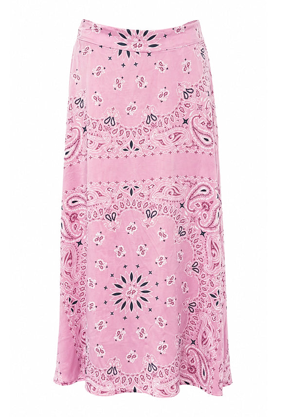 Skirt Paisley Silk - rose
