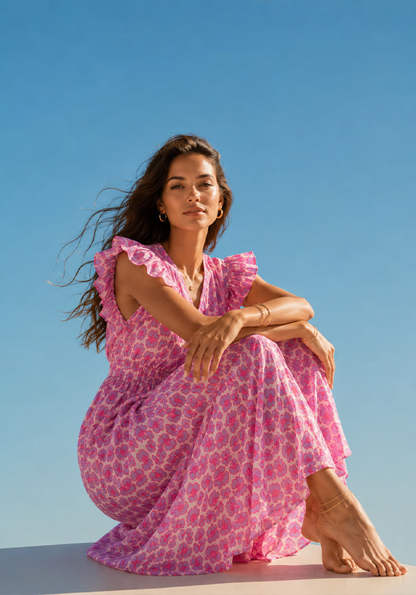 Maxidress Muslin Leo