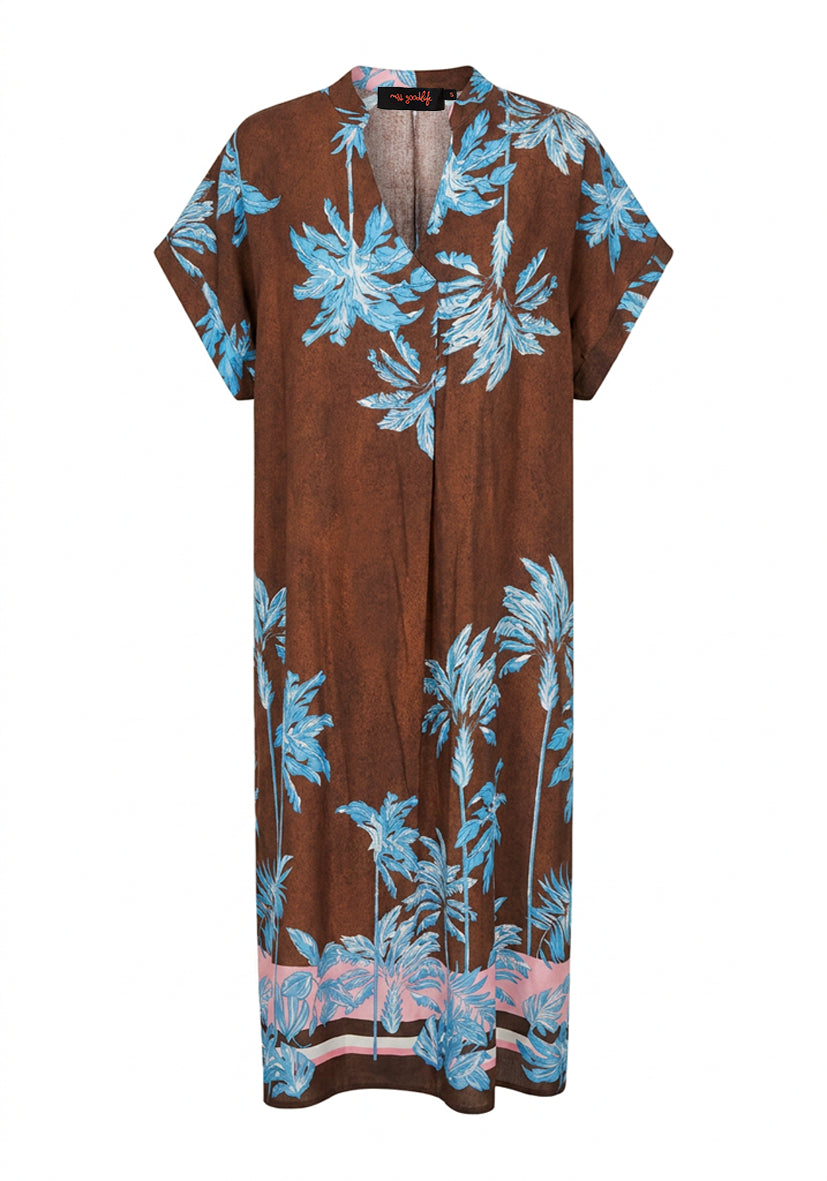 Maxidress blue Palm