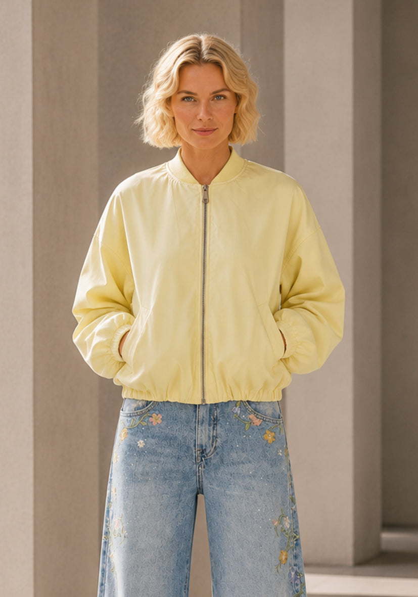 Bomberjacke light - yellow